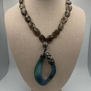 Elegant Multicolor Pendant Necklace